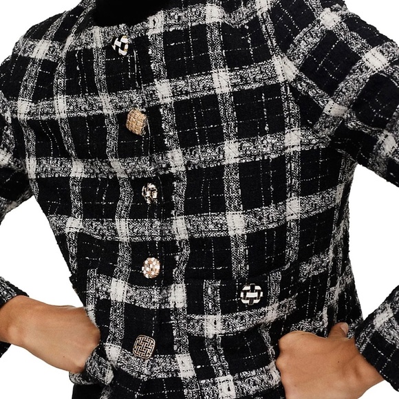 Mango  Check Tweed Jacket in XL - Picture 11 of 14
